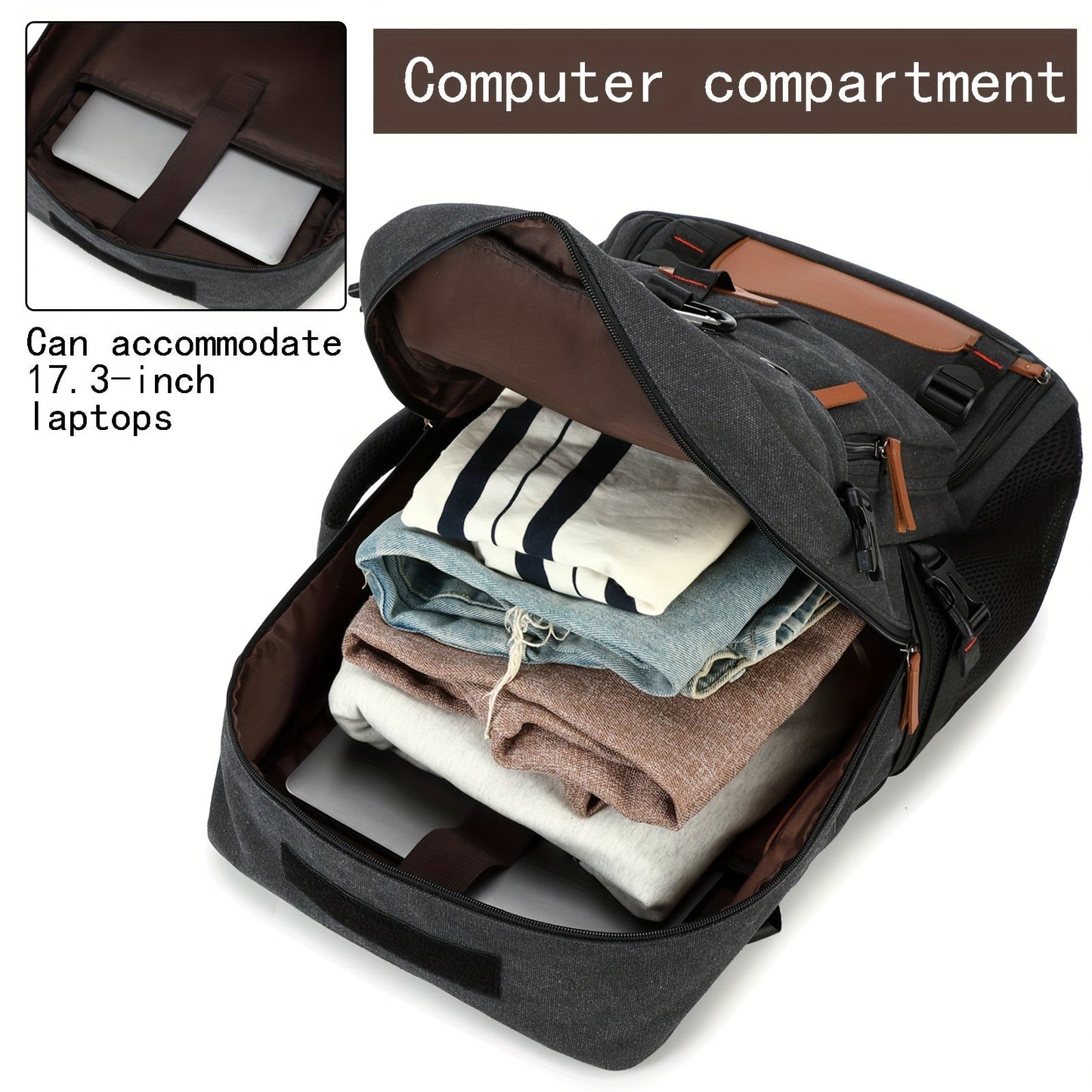 Hiking Backpack with USB & Shoe Compartment